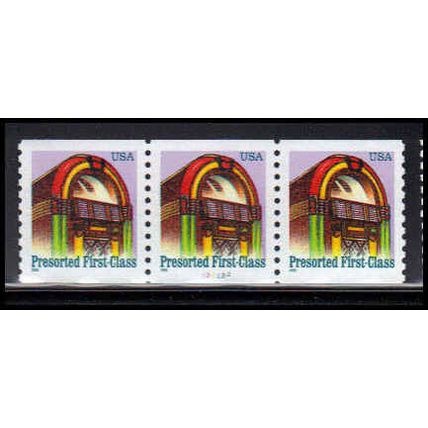 2911 25c Juke Box Very Fine MNH PNC 332222/3 PA3429