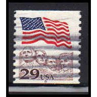 Used 2523 29c U.S. Flag Fine CNS 6 PA6389