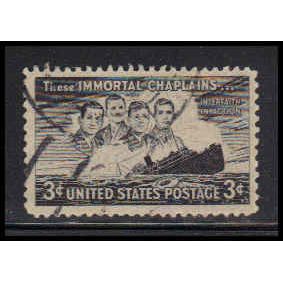 Used 956 3c Four Chaplains Fine W3889