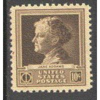 878 10c Jane Addams Fine MNH GA0437