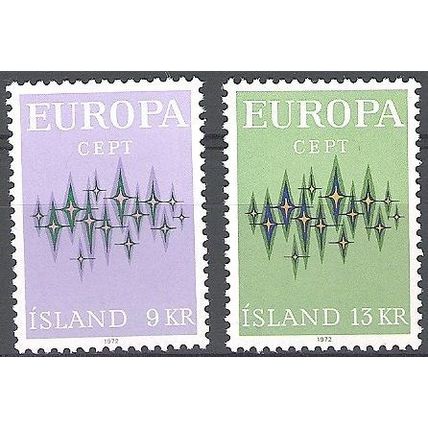 Island 1972 Michel 461 - 462 Neuf ** Cote (2013) 6.90 Euro Europa CEPT Etoiles