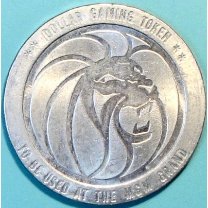 MGM Grand. $1 Casino Token. Reno, NV. 1979. R85.