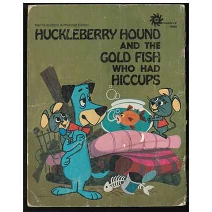 HUCKLEBERRY HOUND AND THE GOLD FISH WHO HAD HICCUPS 1974 HB FREE Shipping