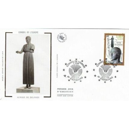 France 1999 Conseil De L'Europe Silk FDC Strasbourg cancel Unaddressed VGC
