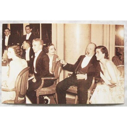 c.1980s PC Charlie Chaplin & Winston Churchill, 1931