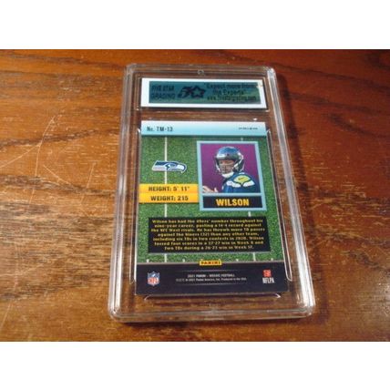 2021 Panini Mosaic, Graded Gem Mint 10, RUSSELL WILSON, TD Masters, Seahawks