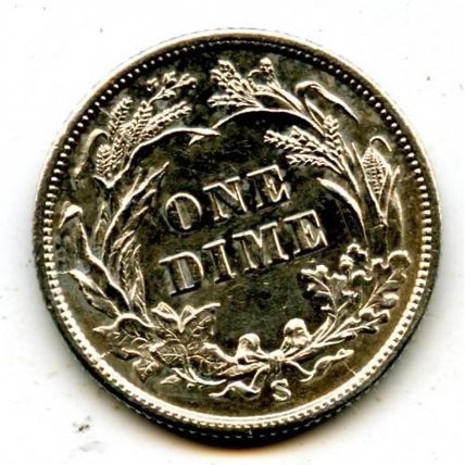 1900s AU58 Barber Dime