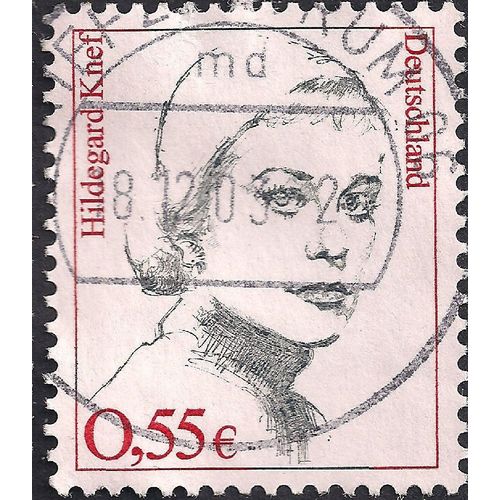 GERMANY, WOMEN, Hildegard Knef (1925-2002), red 2002, 0.55, #4