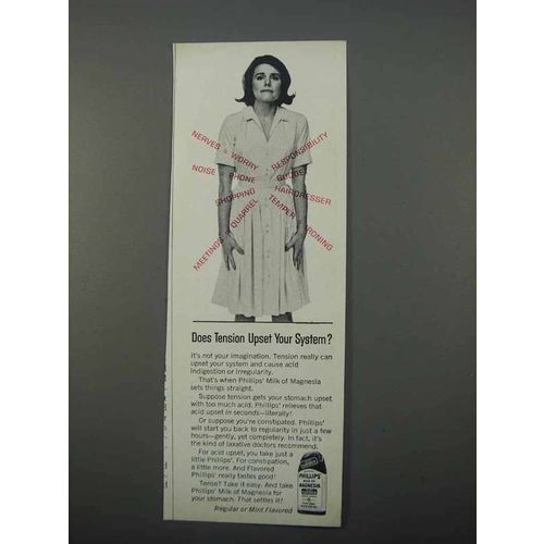 1966 Phillips Milk of Magnesia Ad - Tension Upset