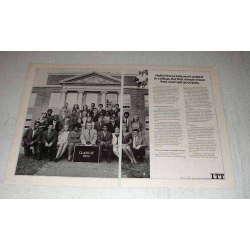 1969 ITT Ad - Half These Kids Won't Make it to College
