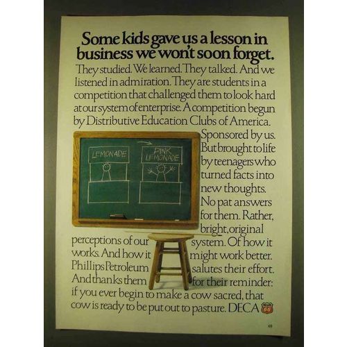 1980 Phillips 66 Petroleum Ad - Kids Gave Us A Lesson