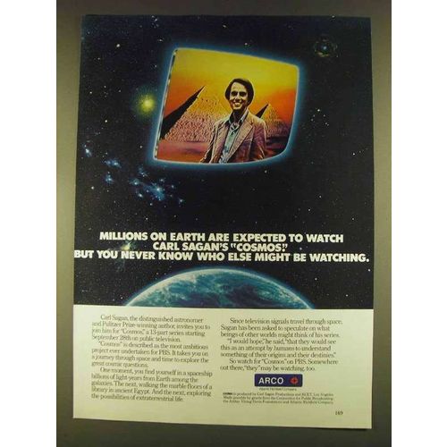 1980 ARCO Oil Ad - Watch Carl Sagan's Cosmos