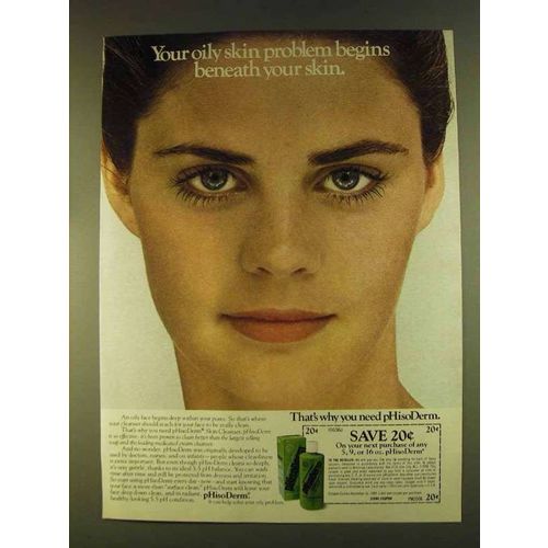 1980 pHisoDerm Skin Cleanser Ad - Your Oily Skin