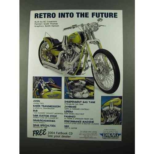 2004 Drag Specialties Ad - Retro Into the Future