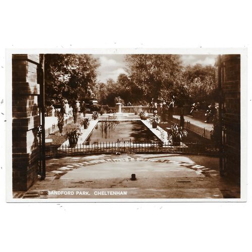 REAL PHOTOGRAPHIC POSTCARD OF SANDFORD PARK CHELTENHAM GLOUCESTERSHIRE (2956)