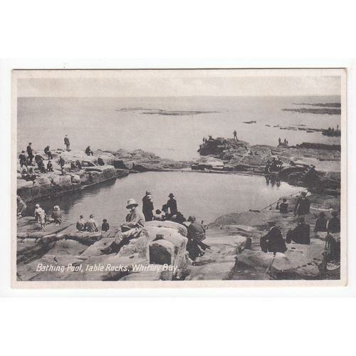 The Bathing Pool Whitley Bay Postcard Northumberland