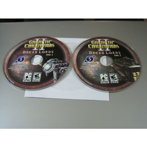 Galactic Civilizations II: Dread Lords (PC, 2006) - Discs Only!!!