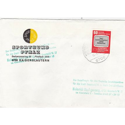 Berlin 1979 International Broadcasting Exhibition Cover typed VGC
