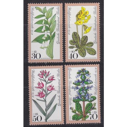 GERMANY BERLIN [1978] MiNr 0573-76 ( **/mnh ) Blumen