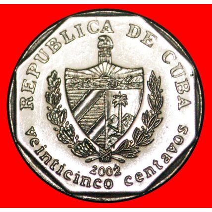 TRINIDAD: CUBA ★ 25 CENTAVOS 2002 ↑↓ CONVERTIBLE PESO★LOW START★NO RESERVE