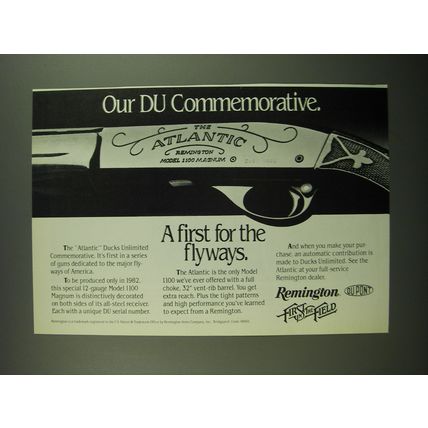 1982 Remington Advertisement - The Atlantic Ducks Unlimited Commemorative