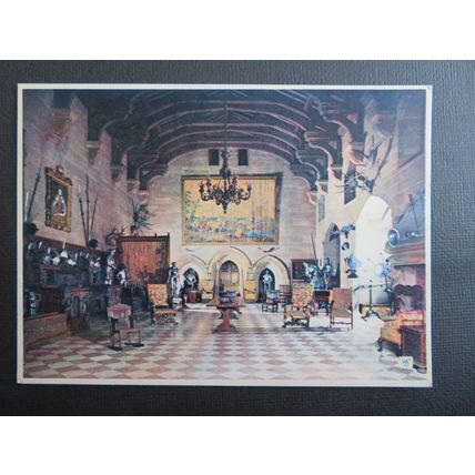 Warwick Castle, The Great Hall, Walter Scott Postcard