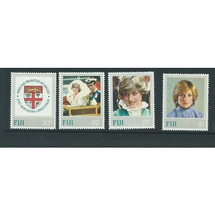 fiji stamps sg640 royalty diana birthday sg 640 hm set