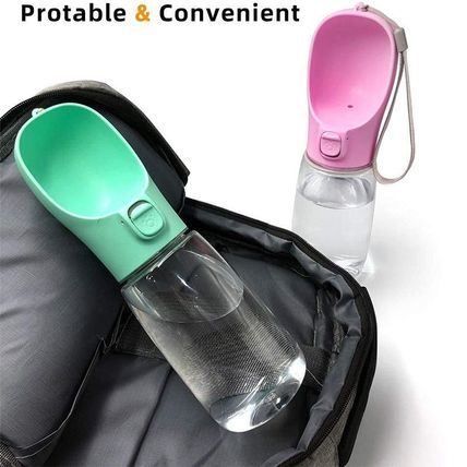 Portable Dog Water Bottle for Small Dogs Large Bowl Outdoor Walking Puppy Pet Tr