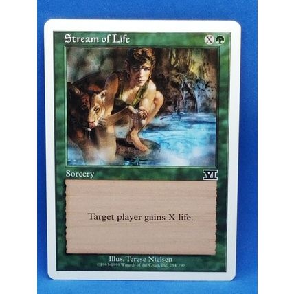 1999 Magic The Gathering Classic Sixth Edition #254 Stream of Life C :G: