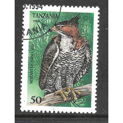 TANZANIA 1994 50s ORNATE HAWK EAGLE SG 1848 FINE USED#5