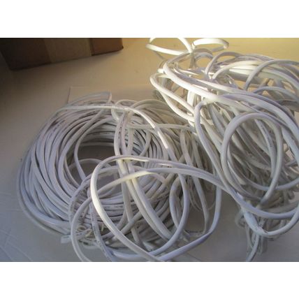 100 Foot Telephone Cable/Cord in White - Estate Find 202212 - Very Good