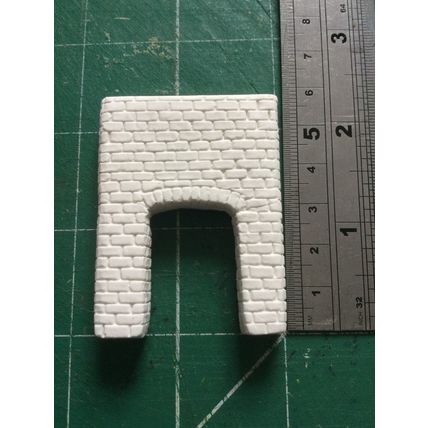 White Plaster Fireplace 1:24th Dolls House Miniature