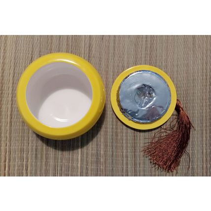 Loose Tea Jar Ceramic Tea Storage Container Yellow