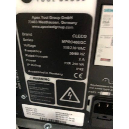 NEW CLECO mPRO400GC TOUCHSCREEN NUTRUNNER CONTROLLER APEX TOOL 250 VA,AL