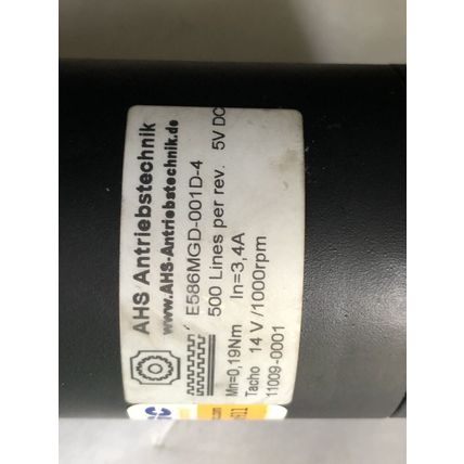 AHS E586MGD-001D-4,11009-0001 DC SERVO MOTOR,sick DFS60B-BBPK10000,TN