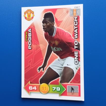 PAUL POGBA ROOKIE Panini Adrenalyn XL 2011/12 Manchester United NO 97