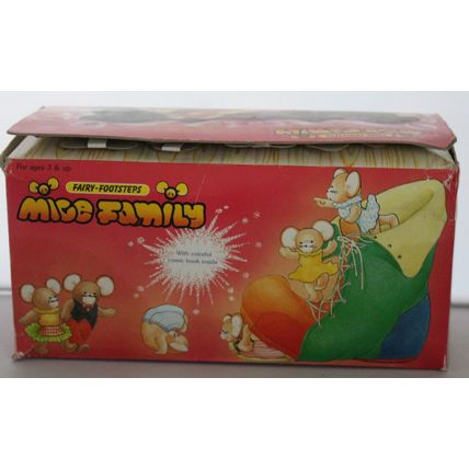 Vintage Fairy-Footsteps Mice Family Velour Plush Toy