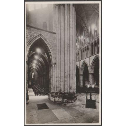 Entrance to South Choir Aisle, Southwark Cathedral, c.1930 - Tuck's RP Postcard