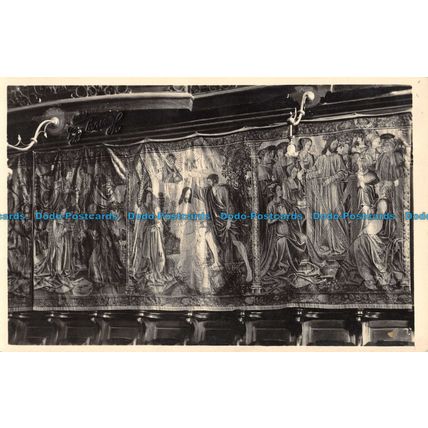 R055293 Old Postcard. Wooden Sculpture Wall