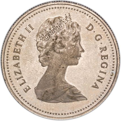1981 CANADA 1 DOLLAR ELIZABETH II PROOF LIKE TONED COIN