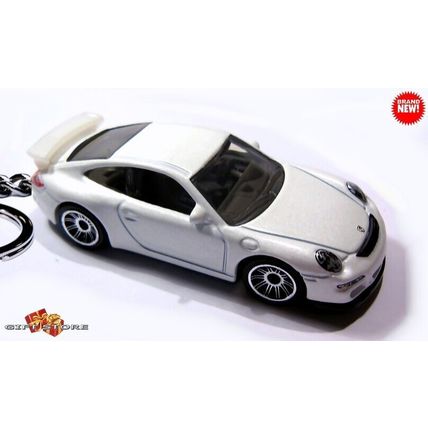 HTF RARE KEYCHAIN WHITE PORSCHE™ 911 GT3 RS NEW CUSTOM Ltd Ed GREAT GIFT