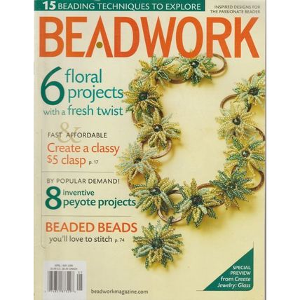 Beadwork Magazine April May 2009