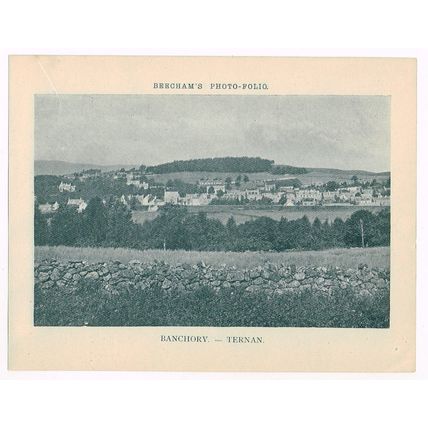 Banchory Ternan Deeside And Aboyne Castle Scotland 1900 Antique Print Picture