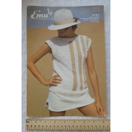 Vintage: Emu 3737 top, coolspun, 30-38 inch / 76-97 cm bust