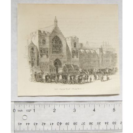1860s engraving - Palace Yard