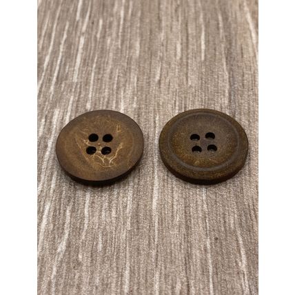 19mm Vintage Natural Wooden Buttons 4 Hole Cardigans Old Looking Sewing Knitting