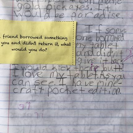 Original Writings By Piper Korff COMPOSITION NOTEBOOK School Work 2013
