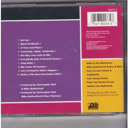 Mike & The Mechanics : Word Of Mouth. (1991) CD album