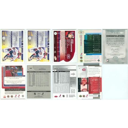 Jose Theodore 9x card lot incl Mask Insert