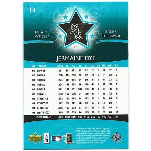 2006 Upper Deck Future Stars - #14 - Jermaine Dye